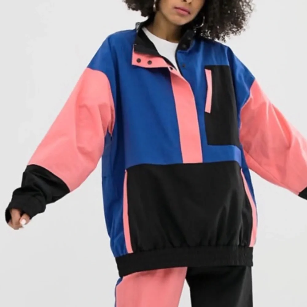 Crooked Tongues Women's Color Block Tracksuit Jacket XS